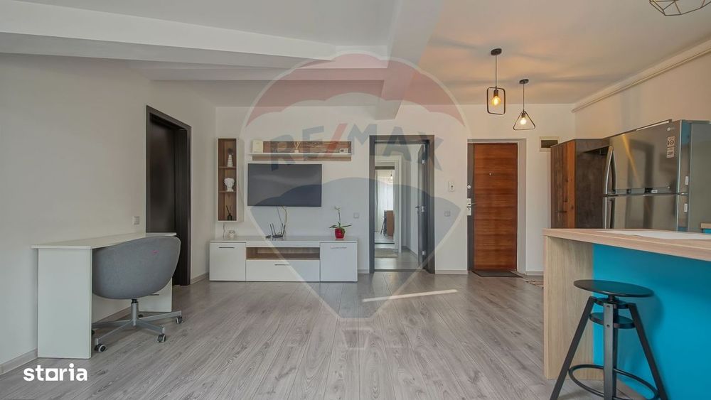 Apartament 2 camere, 53 mp, open space, mobilat&utilat, Sânpetru