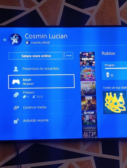 PlayStation 4, 2 controlere+Stand încărcare+  152 de jocuri in cont.