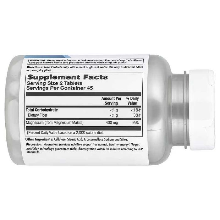 KAL  Magnesium Malate Малат магния магний magnit 90 таблеток