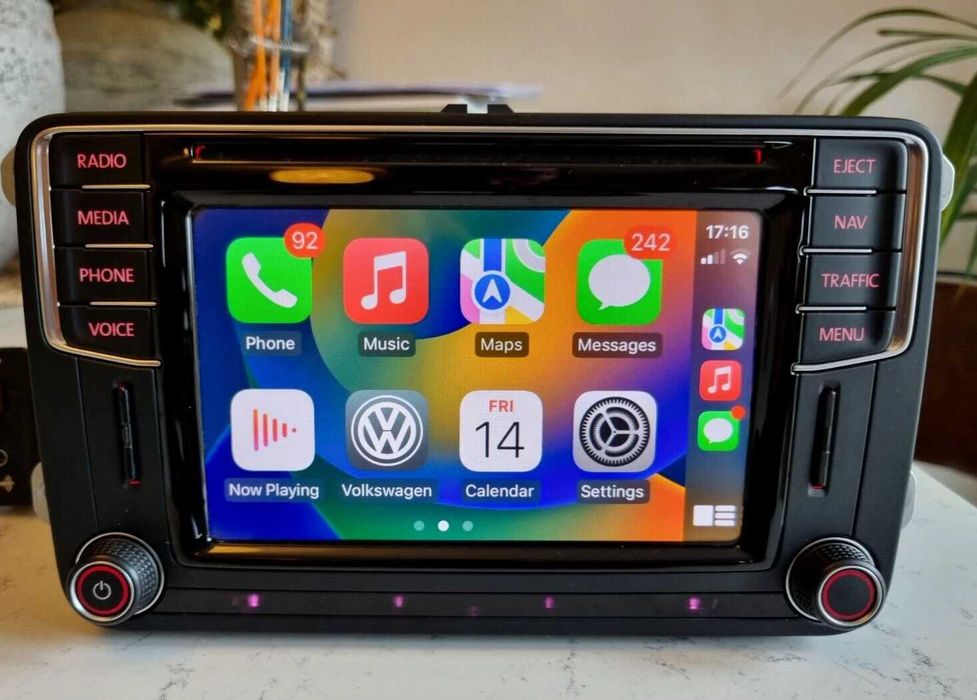 MIB2 PQ Seat Leon Alhambra  Navigatie Apple Carplay Android Auto 7N5035680C Altea Toledo Ibiza Radio Player infotainment