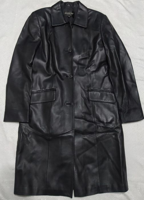 Плащ кожаный женский