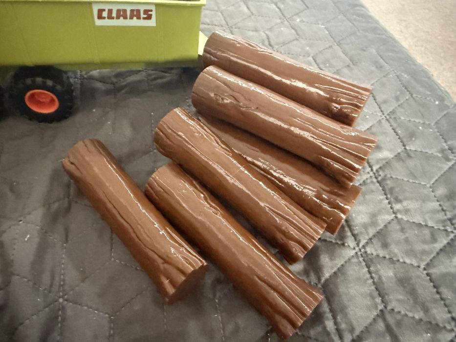 Set 10 bușteni din plastic pentru copii