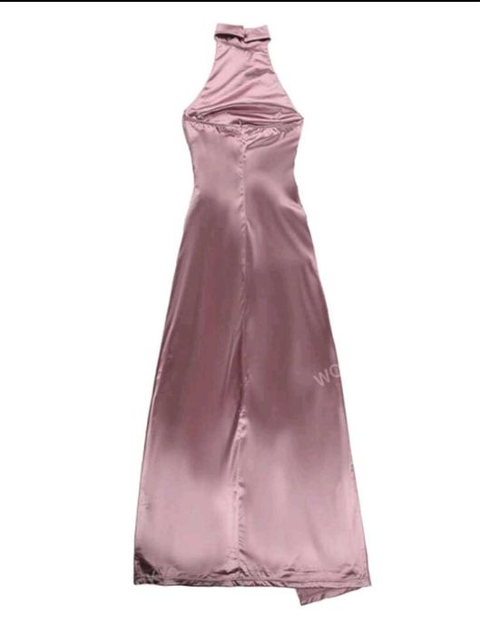 НОВА сатенена РОКЛЯ - пепел от рози размер S