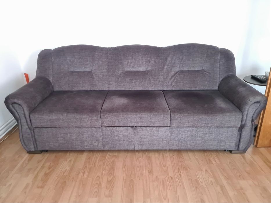 Set canapea extensibilă 3 locuri + 2 fotolii cu depozitare – ca noi