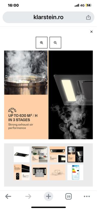 Hota pentru tavan sau insula schimb