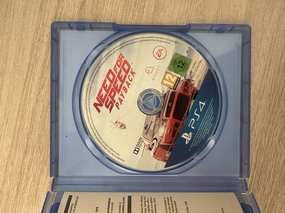 Диск ps4 need for speed