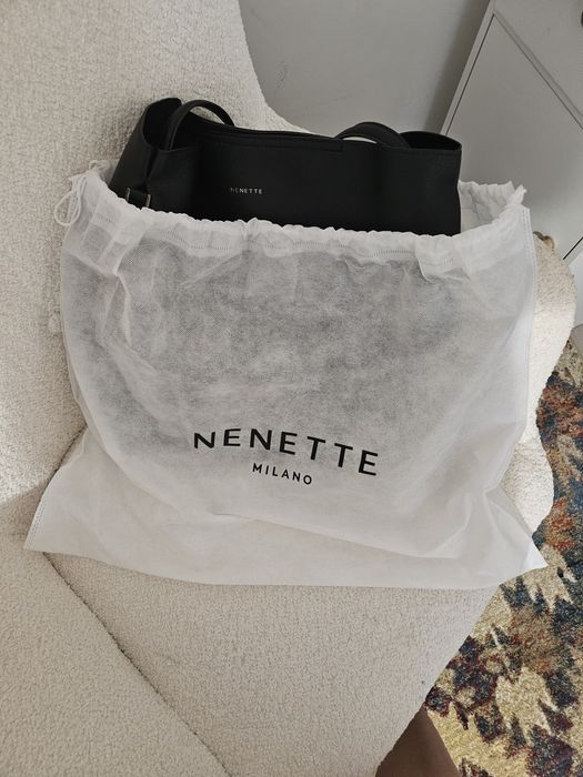 Set Genți Nenette Milano – Noi (Desigilate) – Model cu Lanț Decorativ