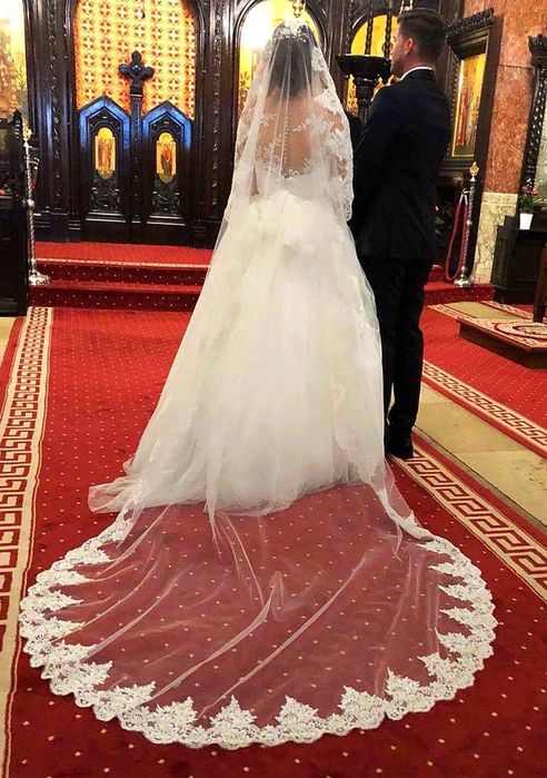 Rochie de mireasa A-Line ST.PATRICK Model FERIA White One PRONOVIAS