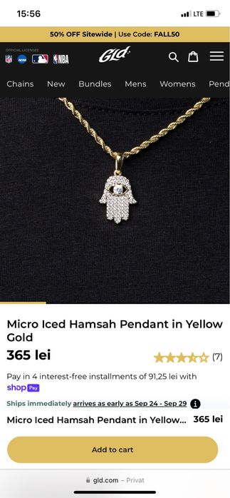 Lant cu pandantiv GLD