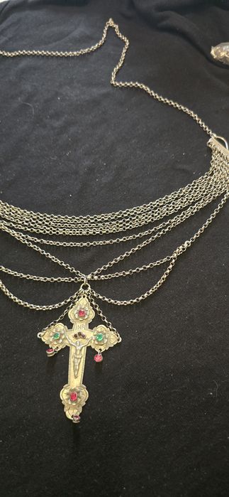 Cruce din argint anii 1800 rară