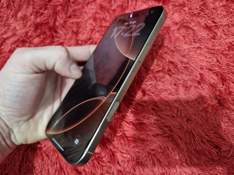 -Iphone 16Pro Max, ca Nou 256Gb 8Ram Desert Titanium impecabil bat:93%