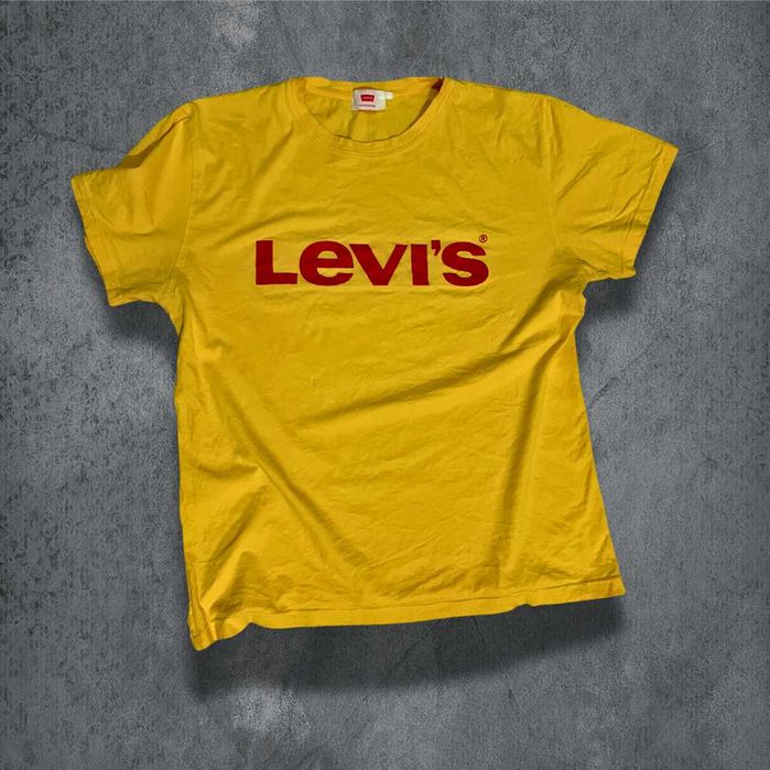 Тениска LEVI'S Жълта 100% Памук L