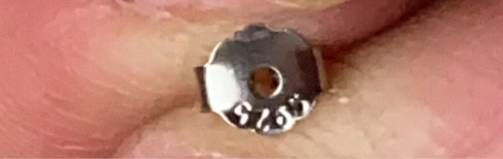 Сребърни обеци+подарък