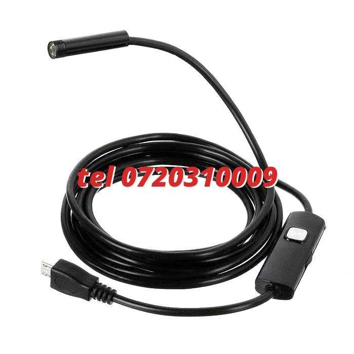Modul Camera Inspectie Video Endoscop 2M Otg Water Resistant 5 5Mm Pentru Inspectie Video In Zone Greu Accesibile Cu Specificatii Conform Titlului