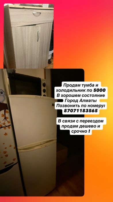 Холодильник , шкаф , диван , стол