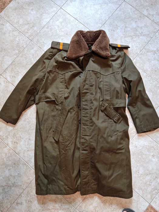 Българска Военна Офицерска Соц Зимна Строева Шуба 1970те г.