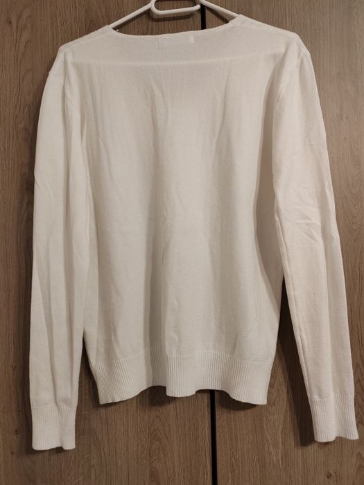 Pulover alb marimea XL