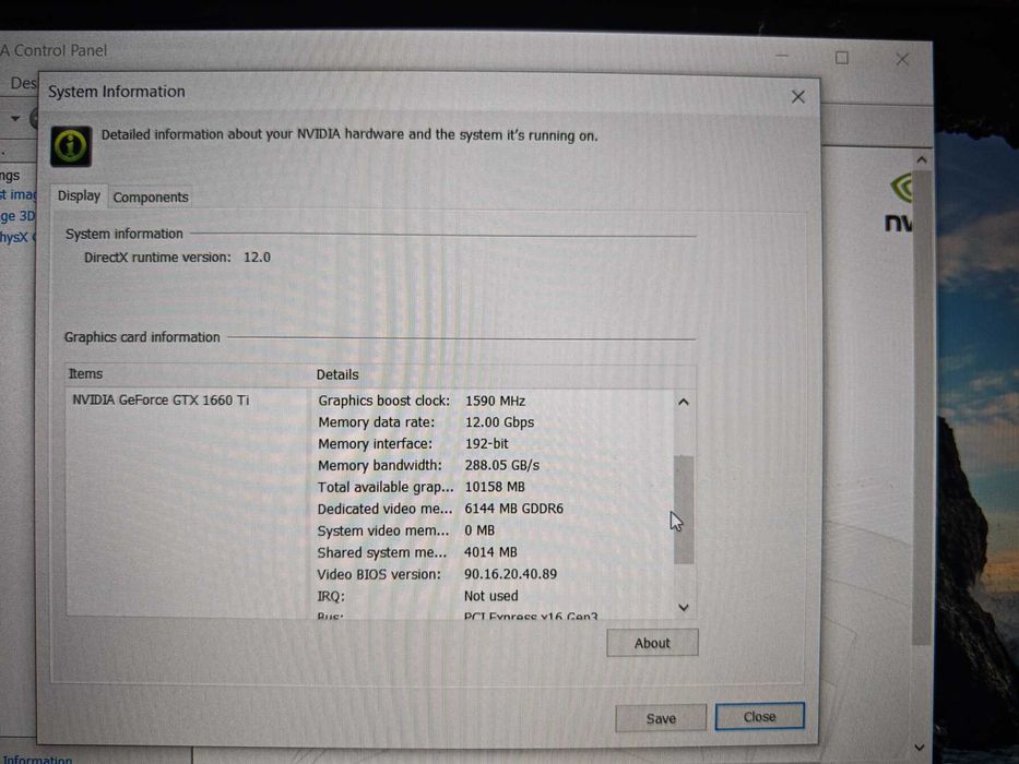 Laptop gaming Acer Nitro AN715-51/i5-9300h/GTX 1660 ti/8 gb ram/256 SSD/144 hz