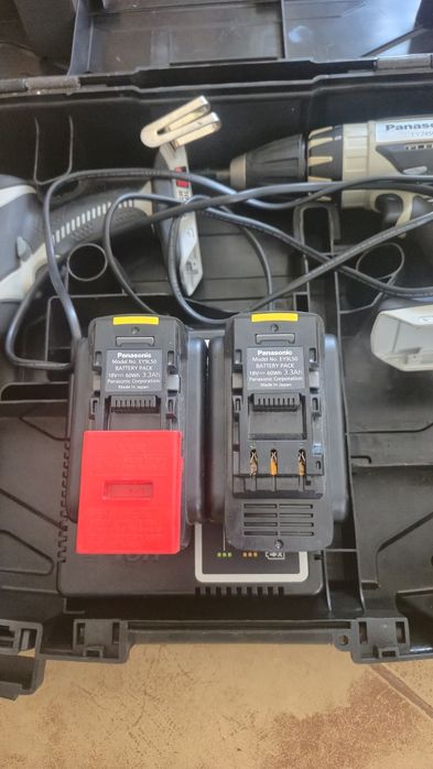Set Profesional Panasonic filetanta si impact, doua baterii si incarcator