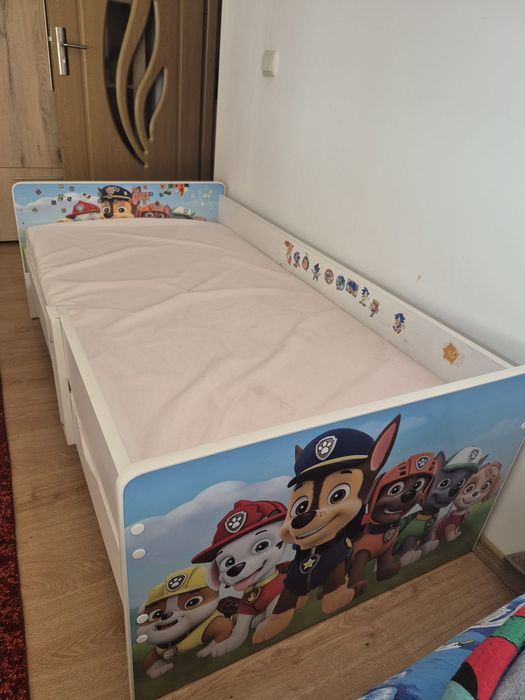PAT COPIL și saltea ortopedica 80x160
