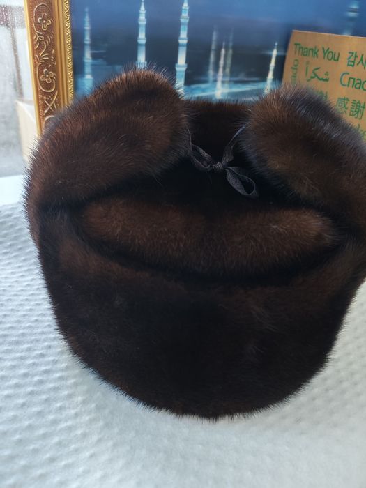 Норковая шапка мужская