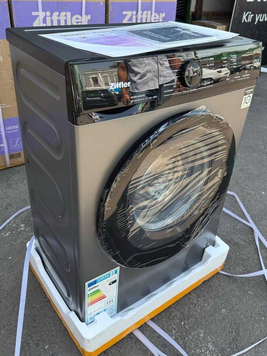 Стиральная машина Ziffler 6 кг BWM6-A4SDBG Inverter Steam A+++