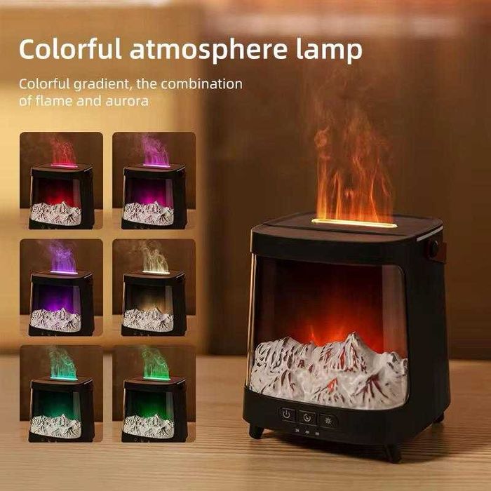 Difuzor/umidificator portabil sau de cameră cu telecomanda semineu