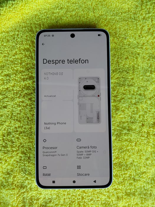 Vând/Schimb Nothing Phone 3A 5g White Ca Nou Dual Sim Liber