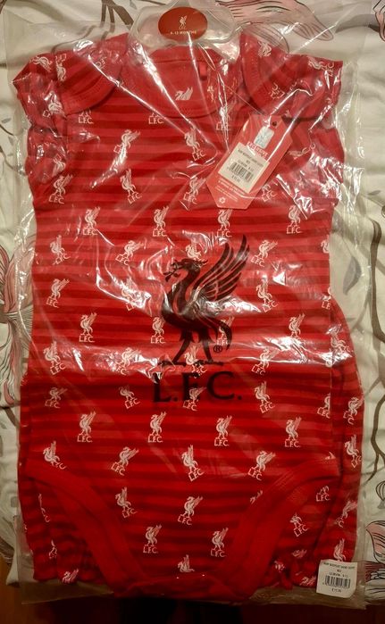 Детско боди  на Ливърпул  и къси гащички 6-9 м, 9-12, 12-18