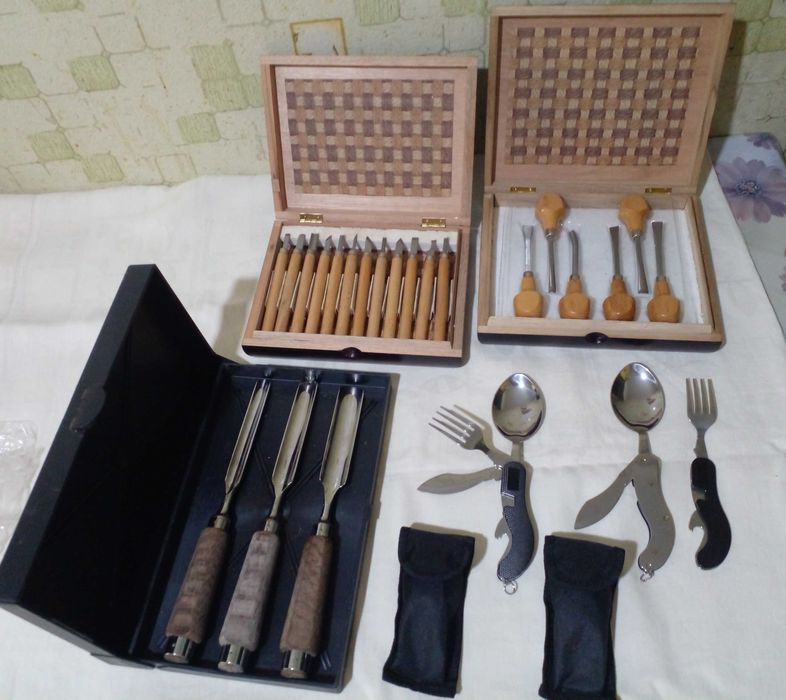 резцы  по  дереву  и  ножик  три  в  одном