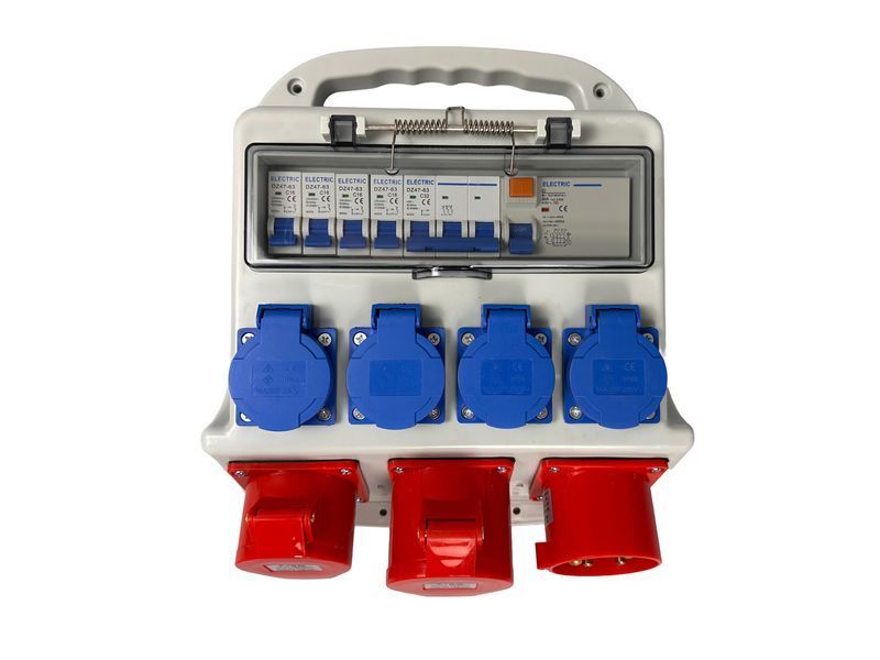 Преносима кутия за дистрибуция и защита 3х400v 4х230v ip44 gebo tools
