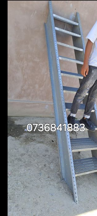 Scări metalice zincate 85x27