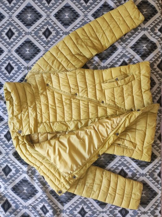 Дамско пролетно/есенно яке в цвят горчица, размер М