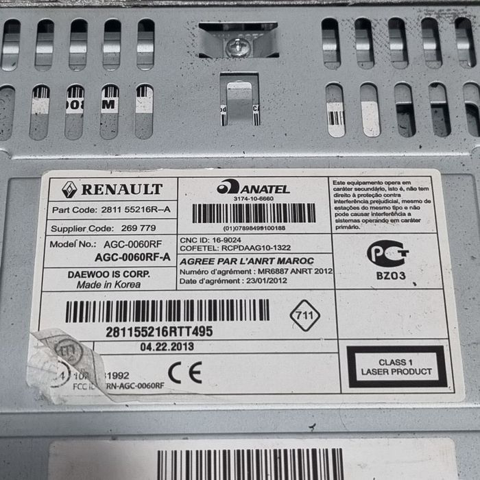 Cd player Dacia Sandero 2 2012 - 2016 (1424) 281155216R