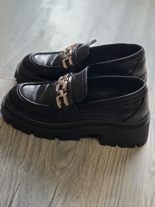 Обувки Even&Odd,кожени,черни 40н