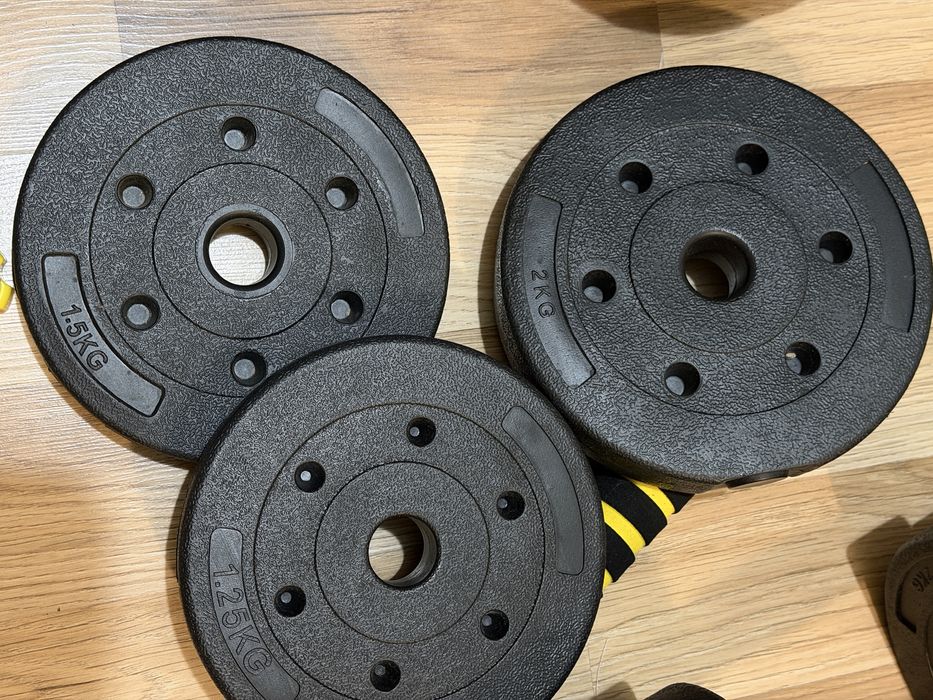 Set de gantere reglabile din bitum 20 kg