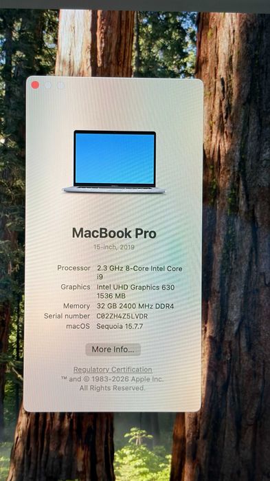 Apple MacBook Pro 15” (2019) | i9 8-Core | 32GB RAM | 512GB SSD | Radeon Pro 560X
