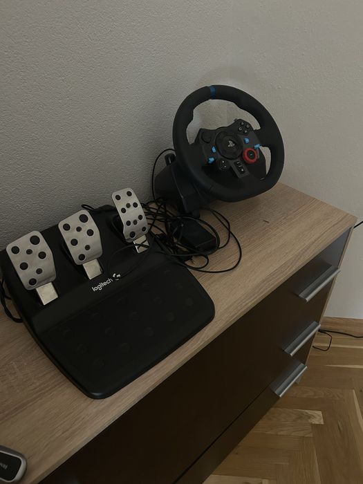 Волан с педали Logitech - G29, черен, PC/PS4/PS5