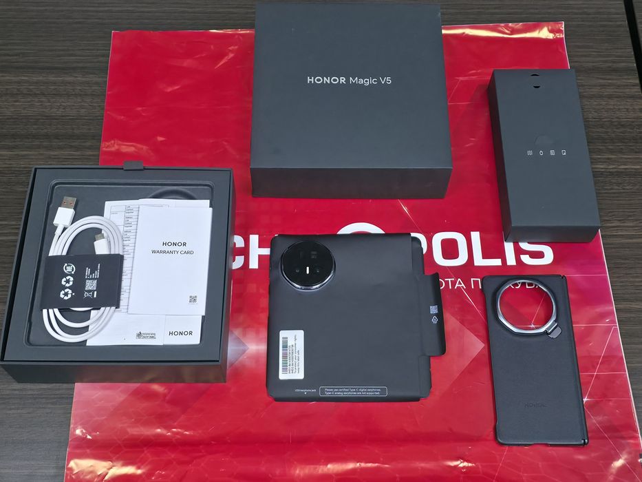 512GB Honor Magic V5 5G Технополис Гаранция 2027г. Black | Черен