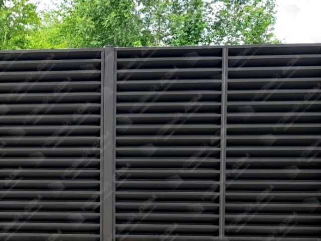 Забор жалюзи горизонтальный