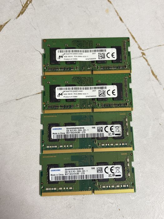 Озу ddr3 ddr4 so dimm для ноутбука
