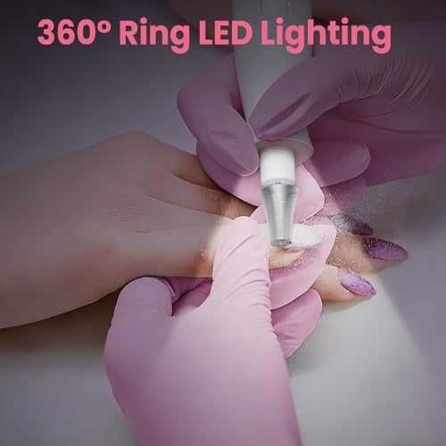 Нова Безжична електрическа пила за нокти 10 скорости LED 10 накрайника