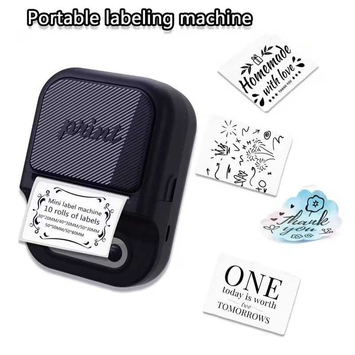 Принтер за етикети Преносим Термопринтер за стикери - 3 цвята