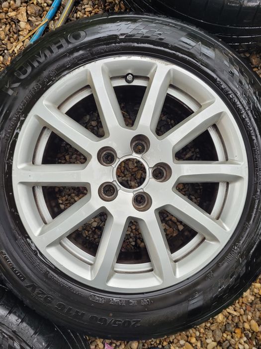 Set Roți pentru Audi, anvelope de vară Kumho 205/60R16, DOT 37/2020