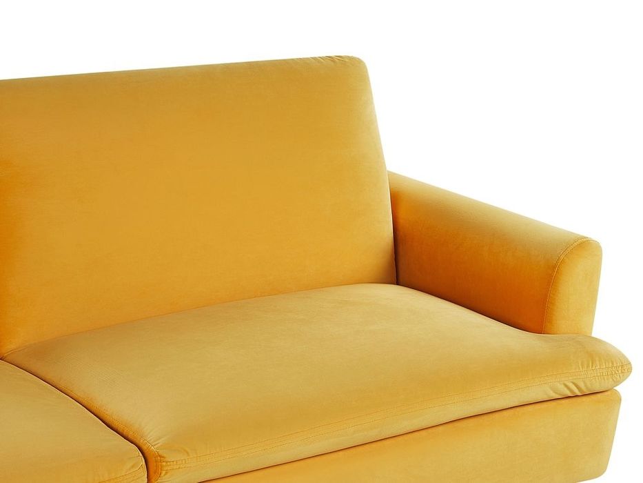 PROMOTIE! NOU Canapea extensibilă "VETTRE", galbenă, catifea