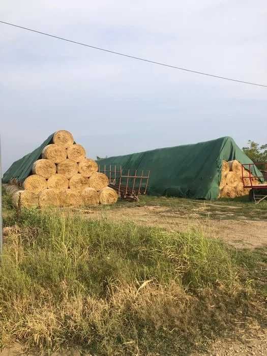 Prelata din polipropilena verde pentru protectia balotilor, 140g/mp