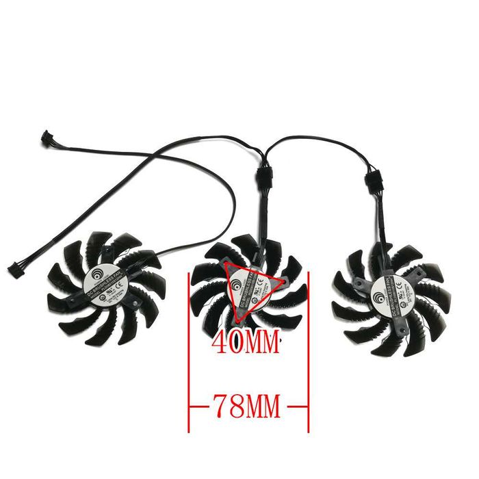 Вентилатор за видео карта GIGABYTE RTX 3060 Ti 3060 3050 PLD08010S12HH