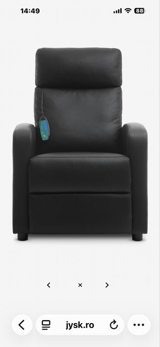 Pomana !!-Fotoliu SUPERB cu Masaj si Telecomanda,Recliner pentru Picioare -100% NOU-Nout !-Calitate&Desing LUX-Merita Banii !!