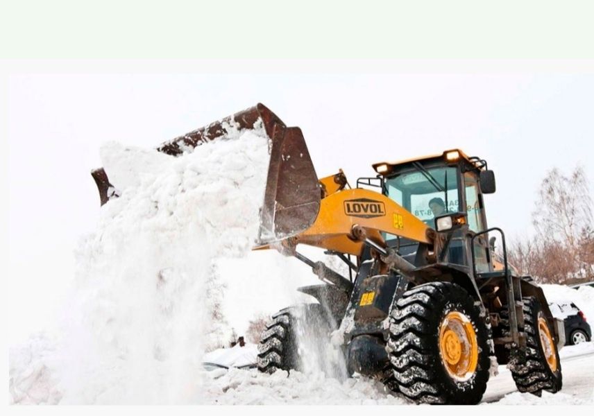 Уборка снега, Погрузчик, самосвал