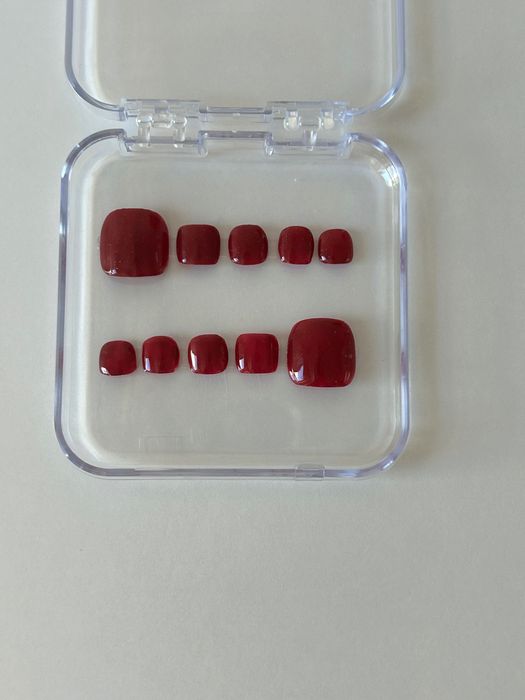 Unghii PressON - pedichiura - cu kit de aplicare